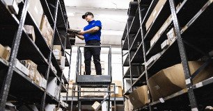 technician performing inventory management